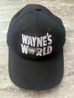Wayne's World Black Embroidered Baseball Cap